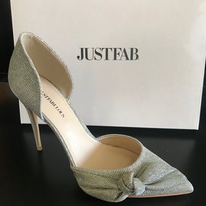 Vyra Pumps by JustFab, Champagne, Sz 10